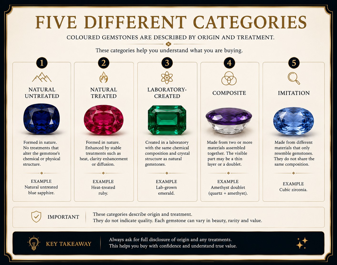 Is a Gemstone Natural, Treated or Lab-Created?