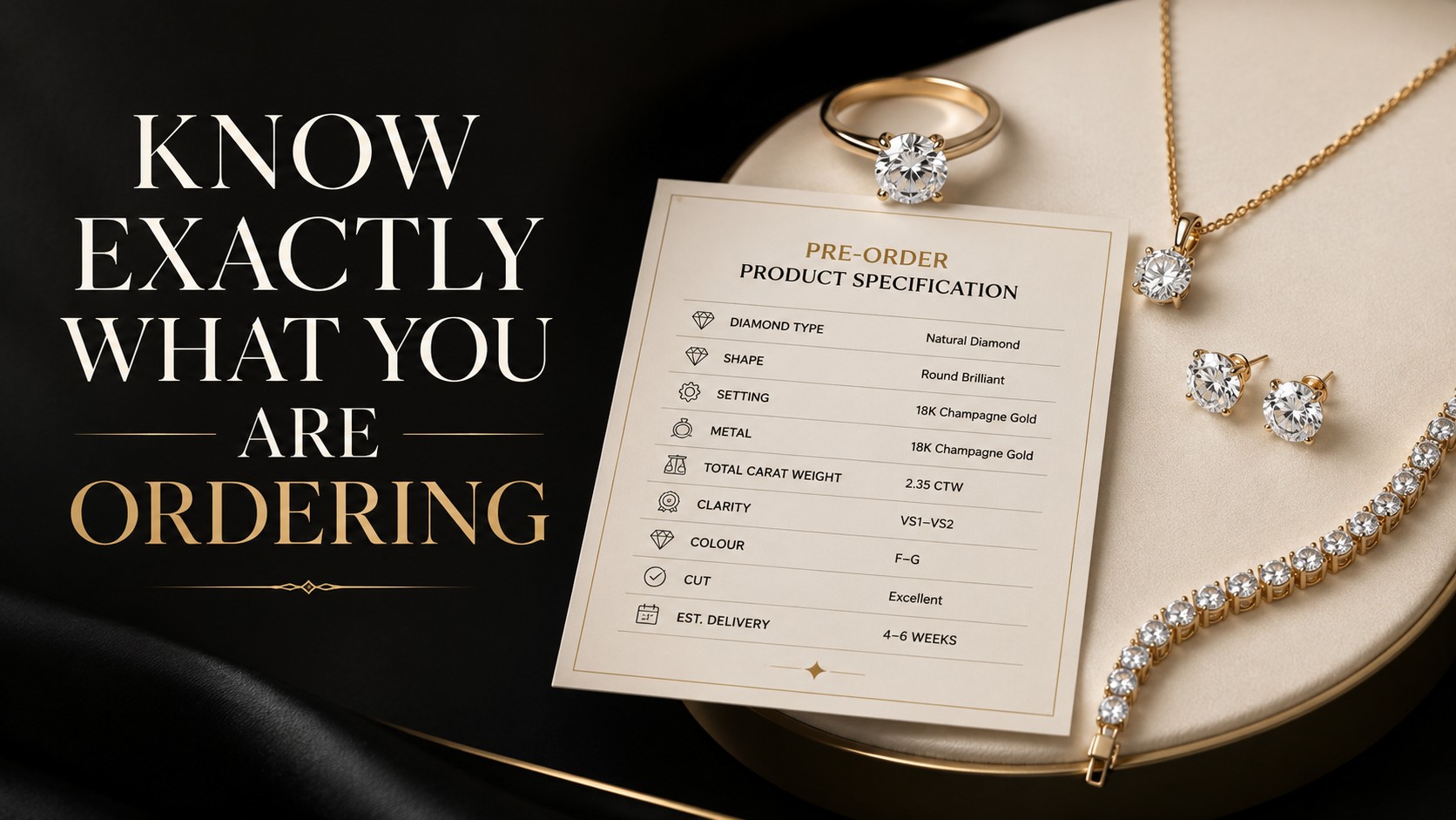 Specifications Checklist Diamond jewellery product specifications checklist